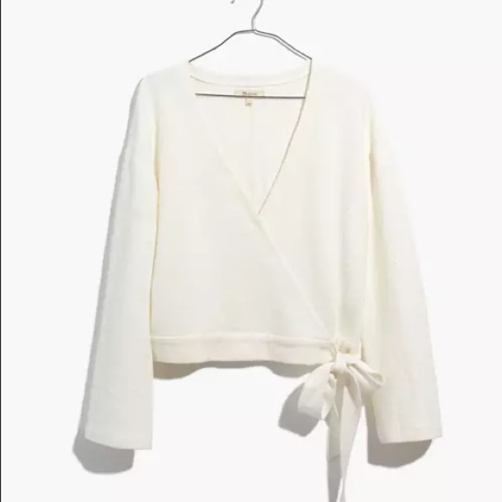 BNWT Madewell Texture & Thread Wrap Top